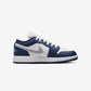 Jordan 1 Low Midnight Navy Wolf Grey (GS)