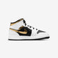 Jordan 1 Mid White Gold Black (GS)