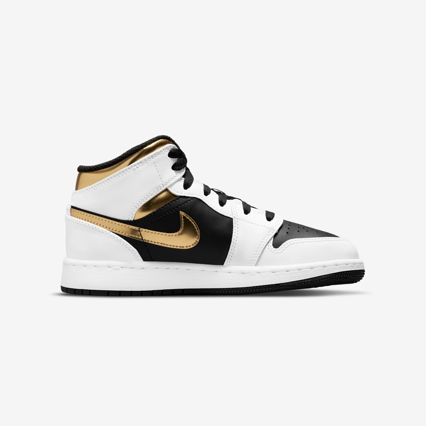 Jordan 1 Mid White Gold Black (GS)