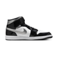 Jordan 1 Mid SE Patent Black White Metallic Silver Metallic Gold