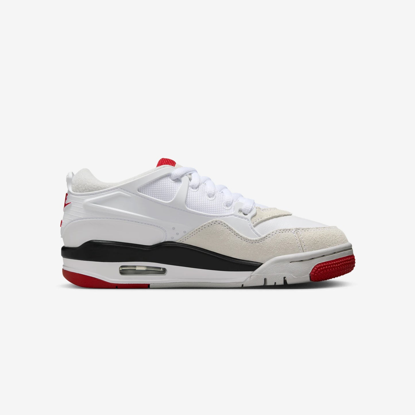 Jordan 4 RM White Black Neutral Grey Varsity Red (GS)