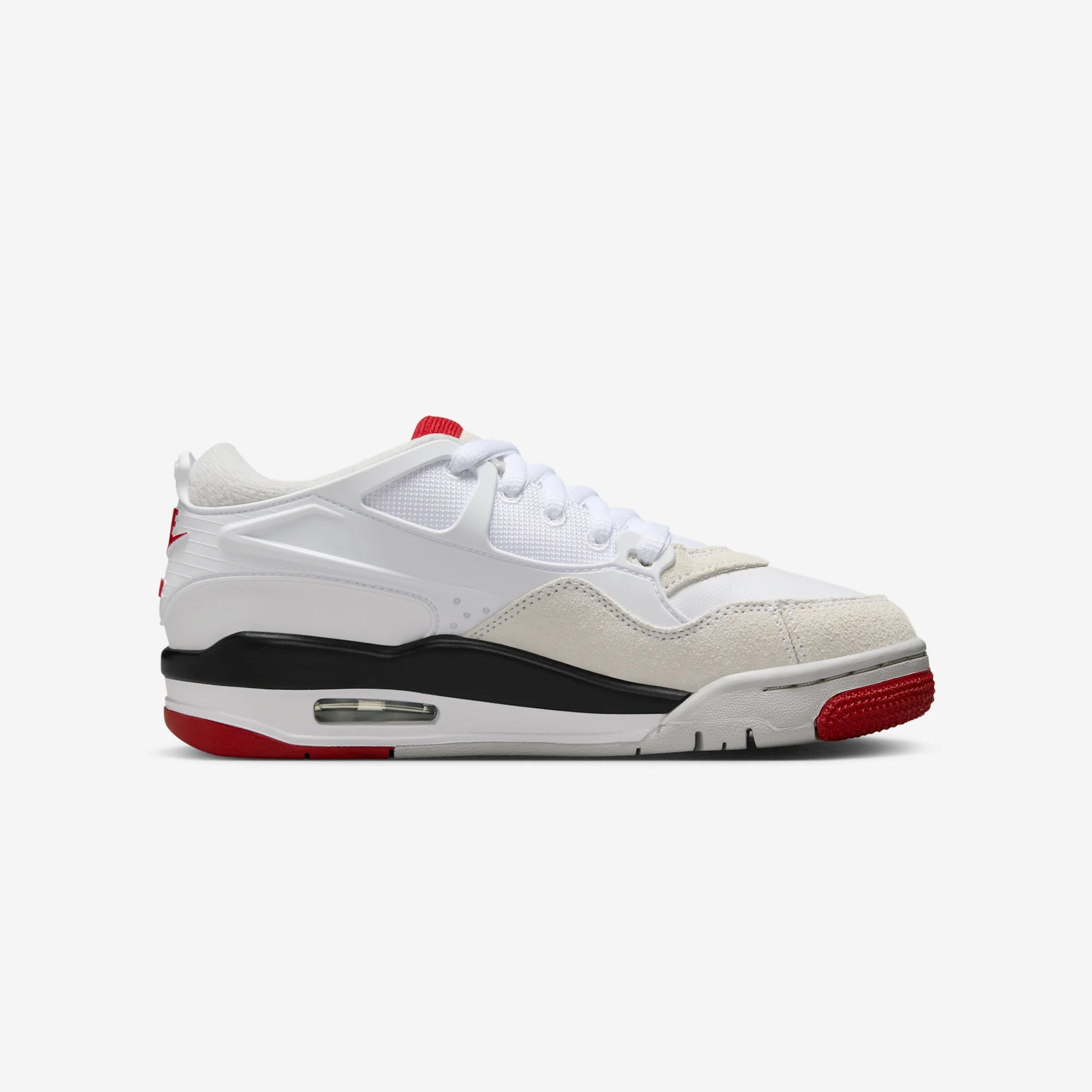 Jordan 4 RM White Black Neutral Grey Varsity Red (GS)
