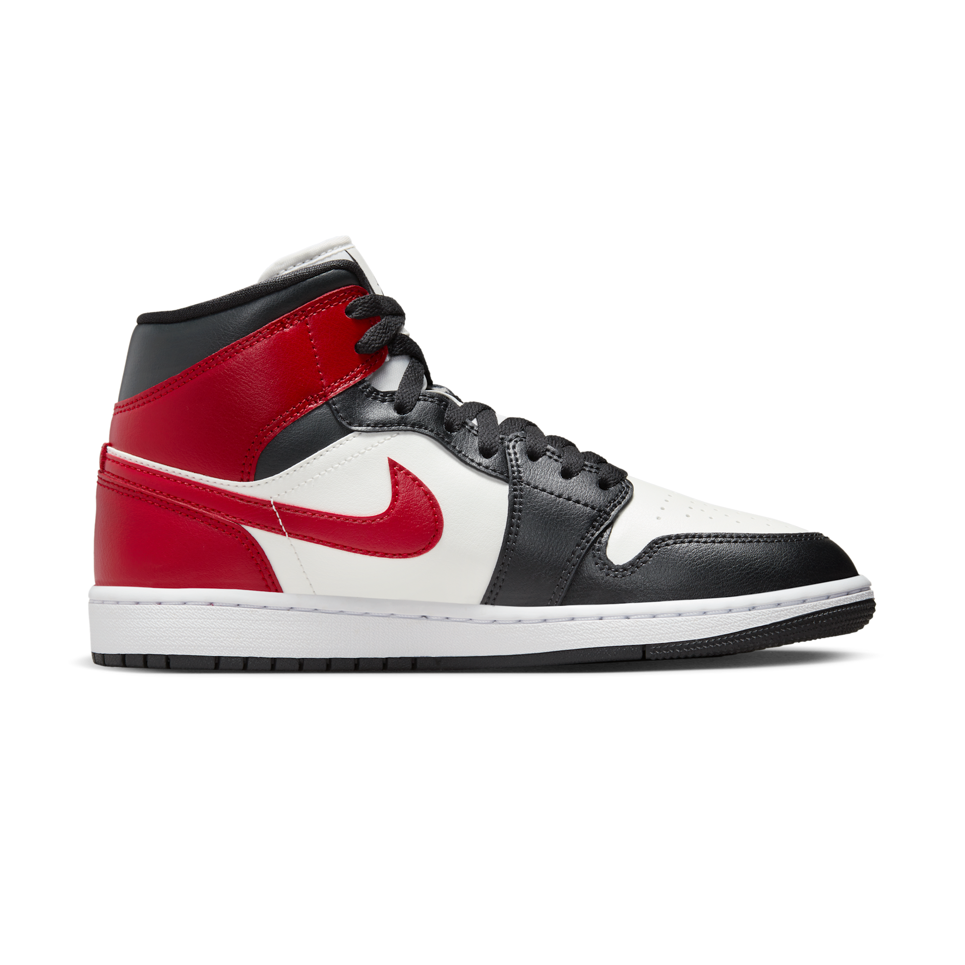 Jordan 1 Mid Gym Red Off Noir (Women's)