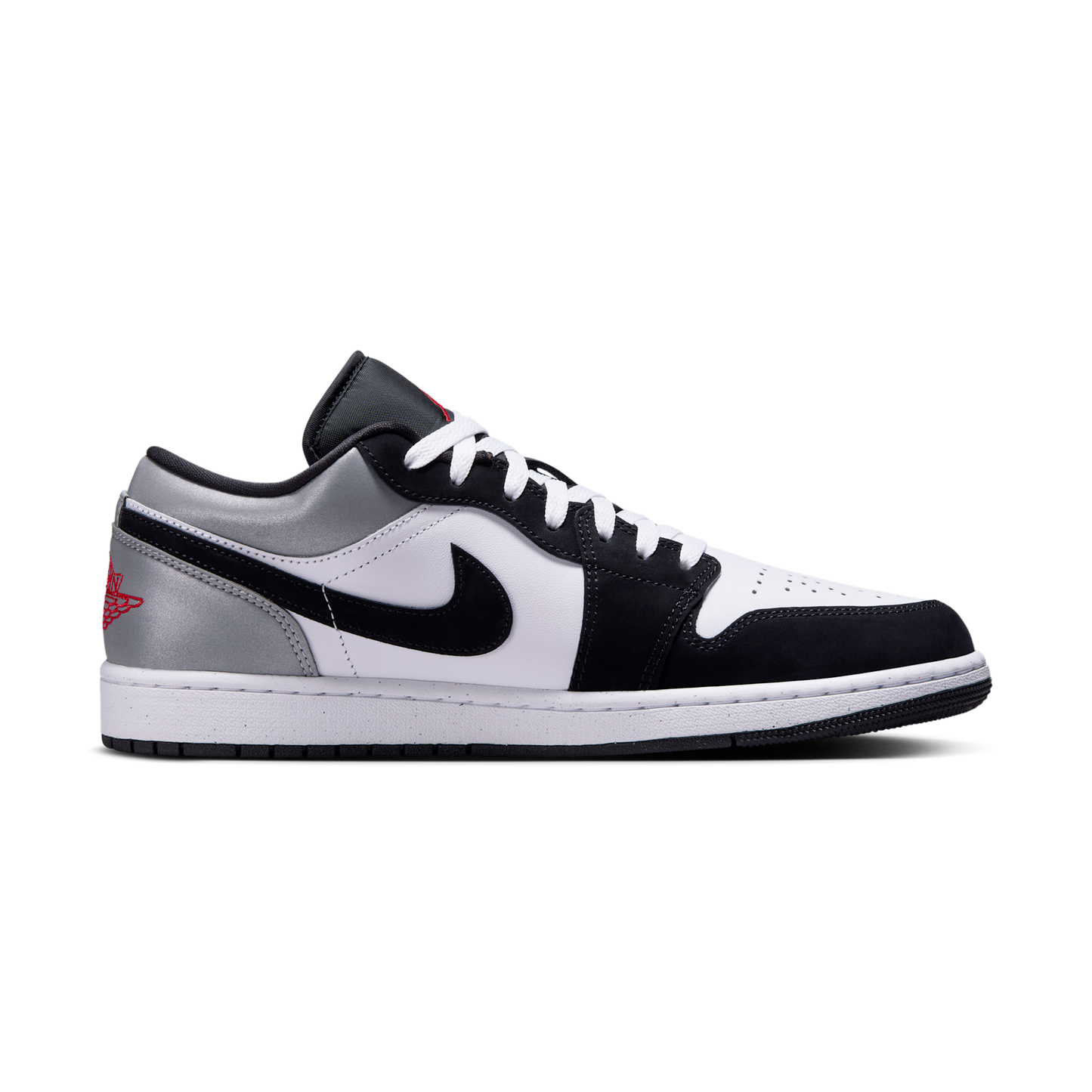Jordan 1 Low SE White Fire Red Black Matte Silver