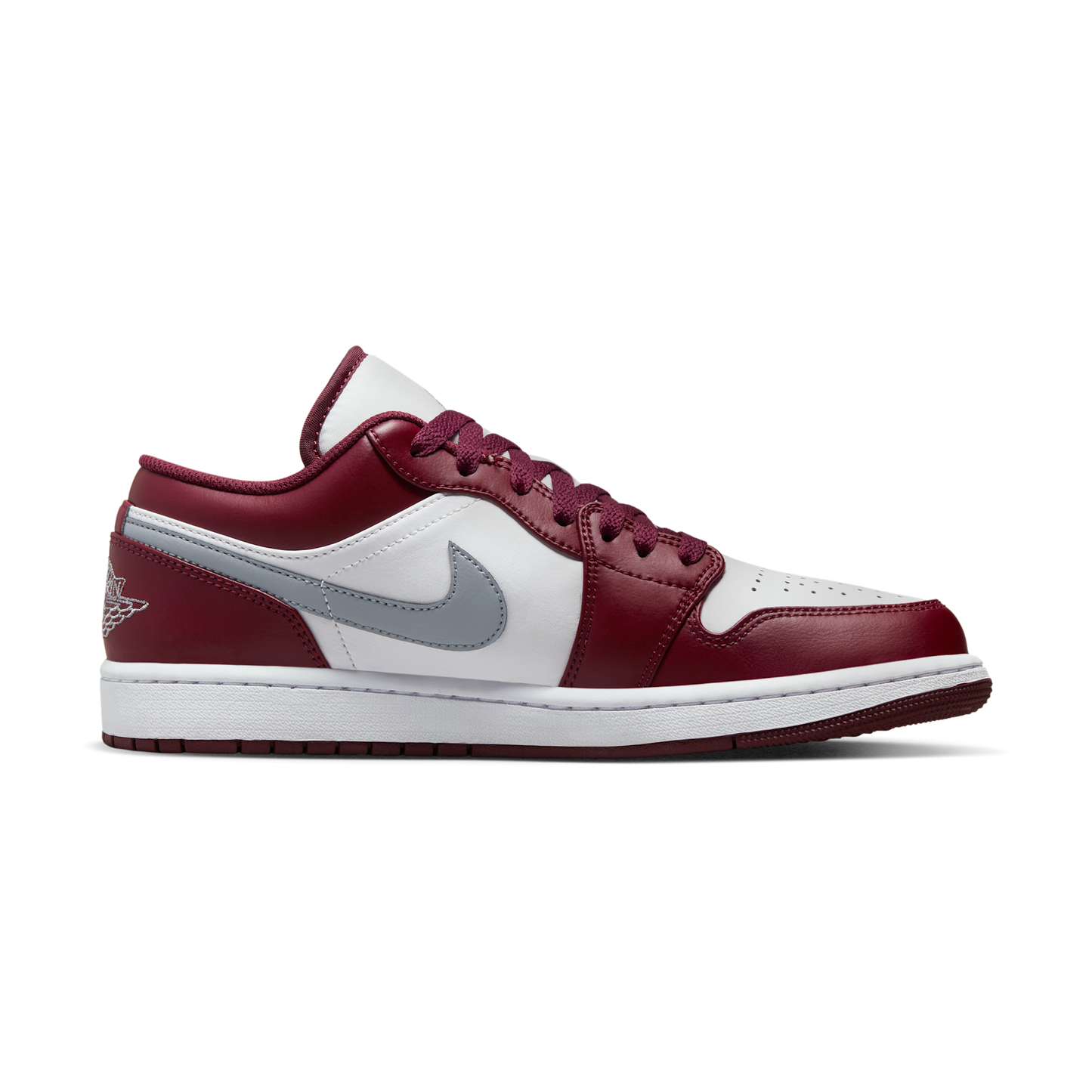Jordan 1 Low White Bordeaux