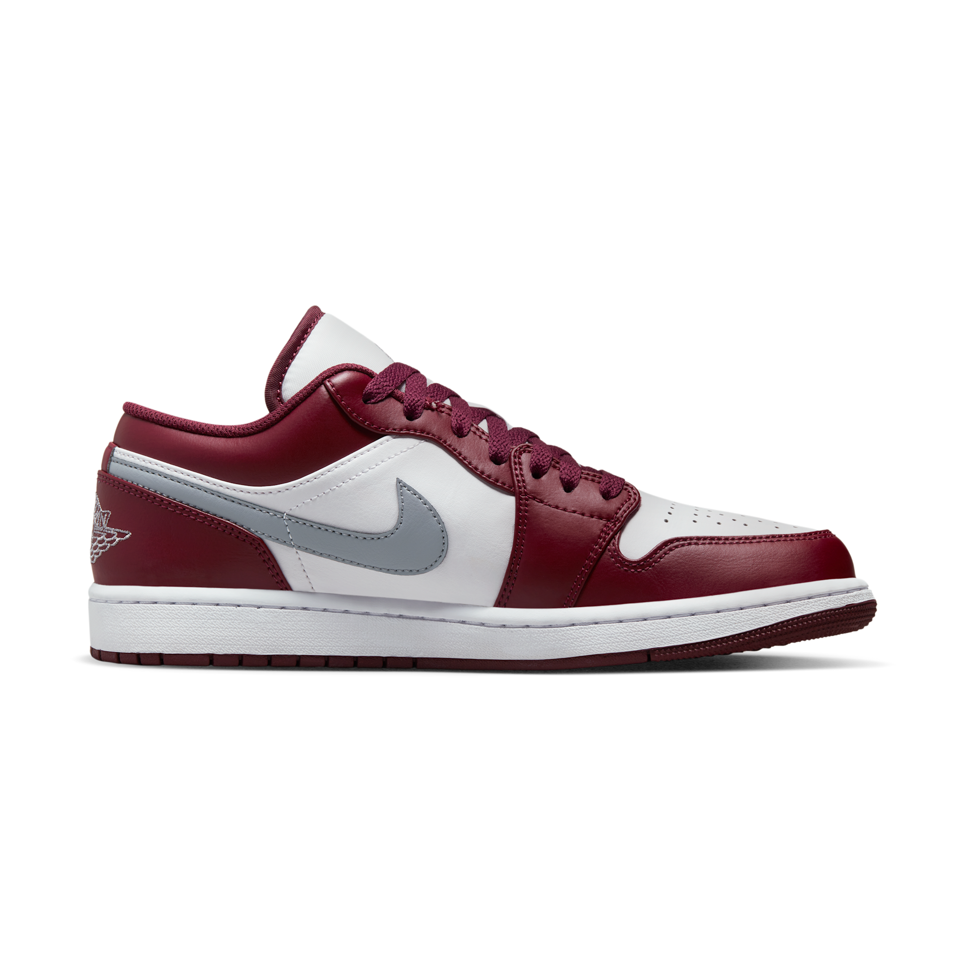 Jordan 1 Low White Bordeaux