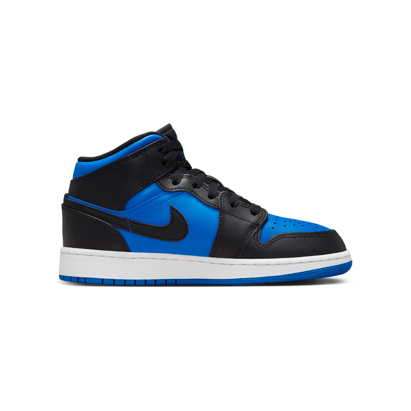 Jordan 1 Mid Black Royal Blue (GS)