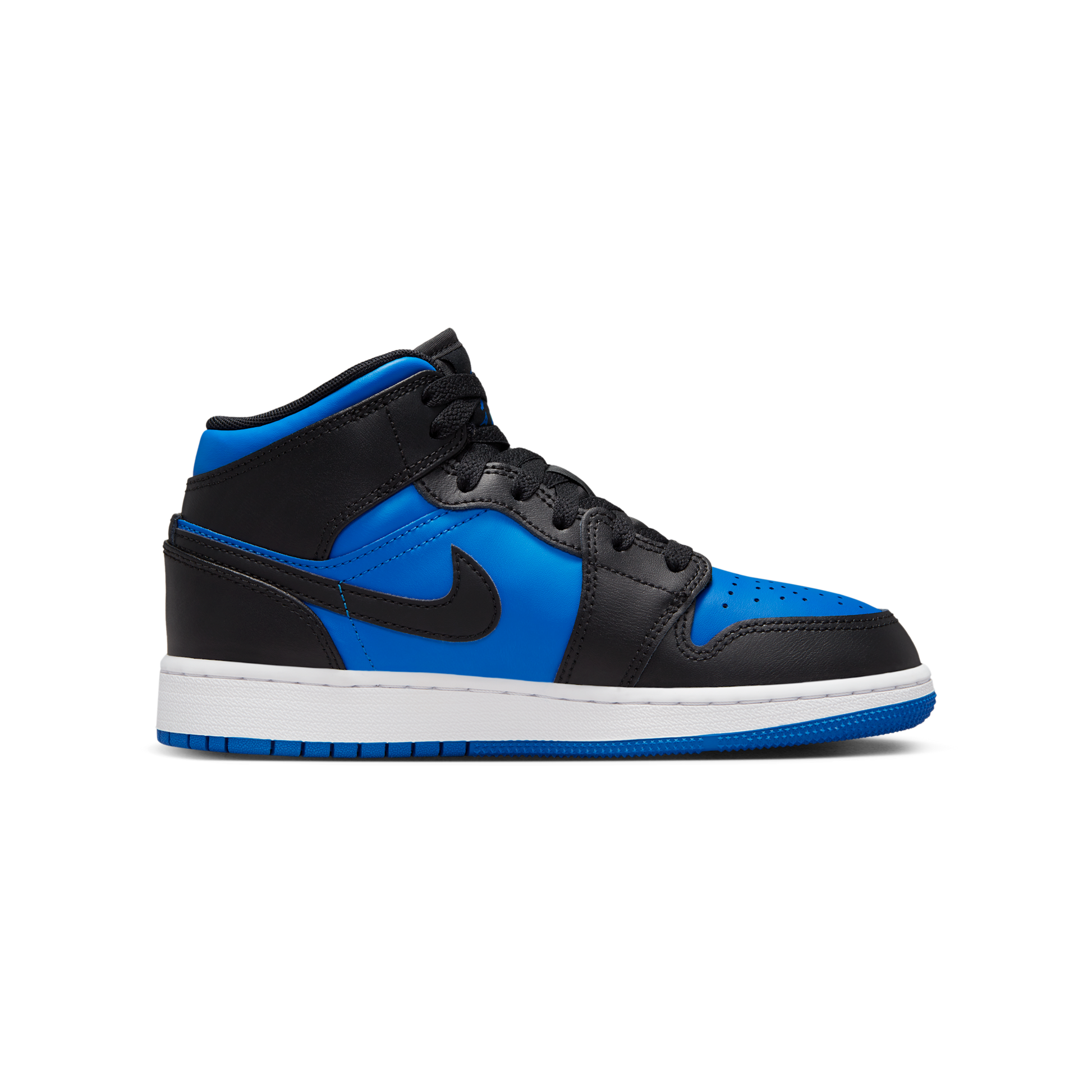Jordan 1 Mid Black Royal Blue (GS)