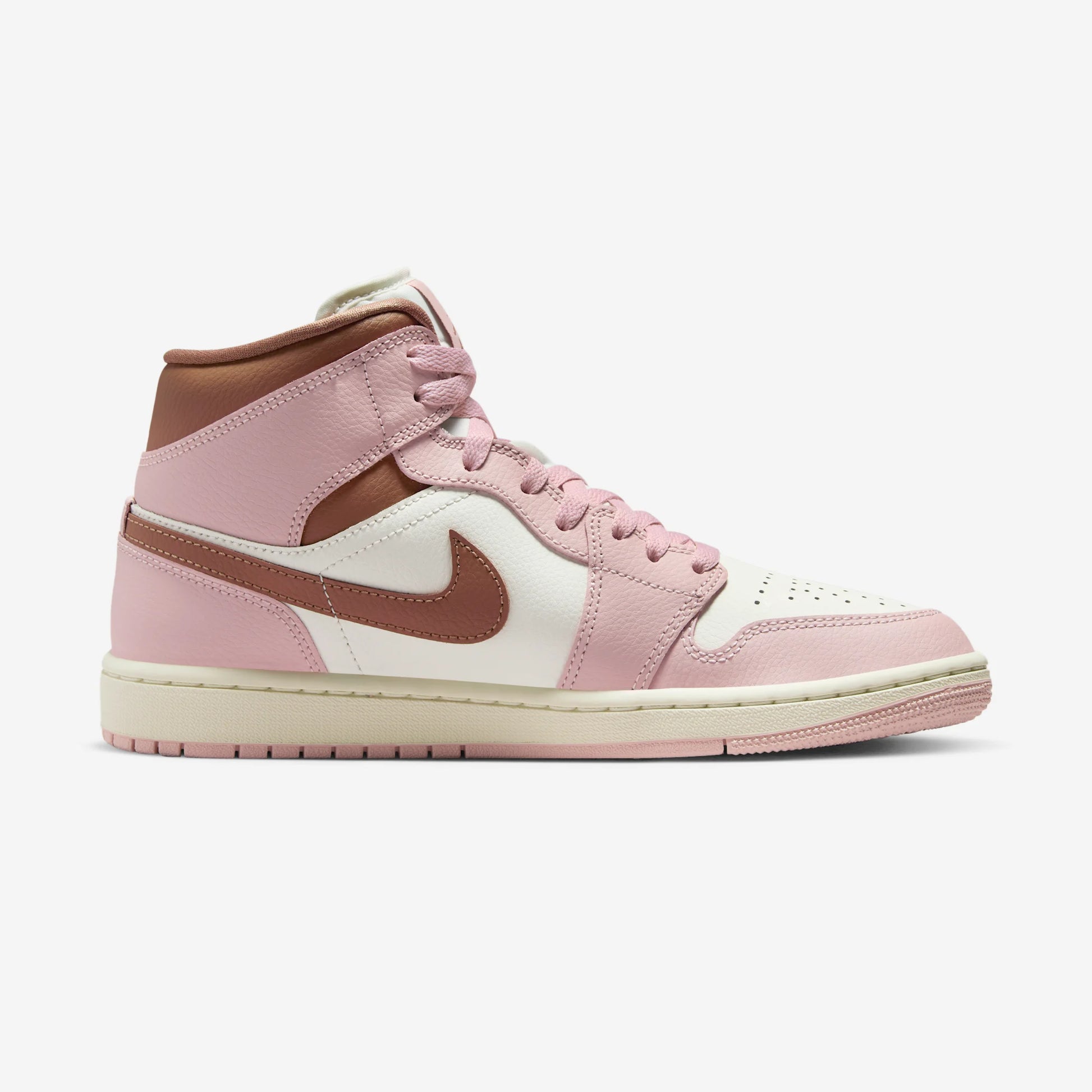 Jordan 1 Mid Pink Oxford Brown (Women's)