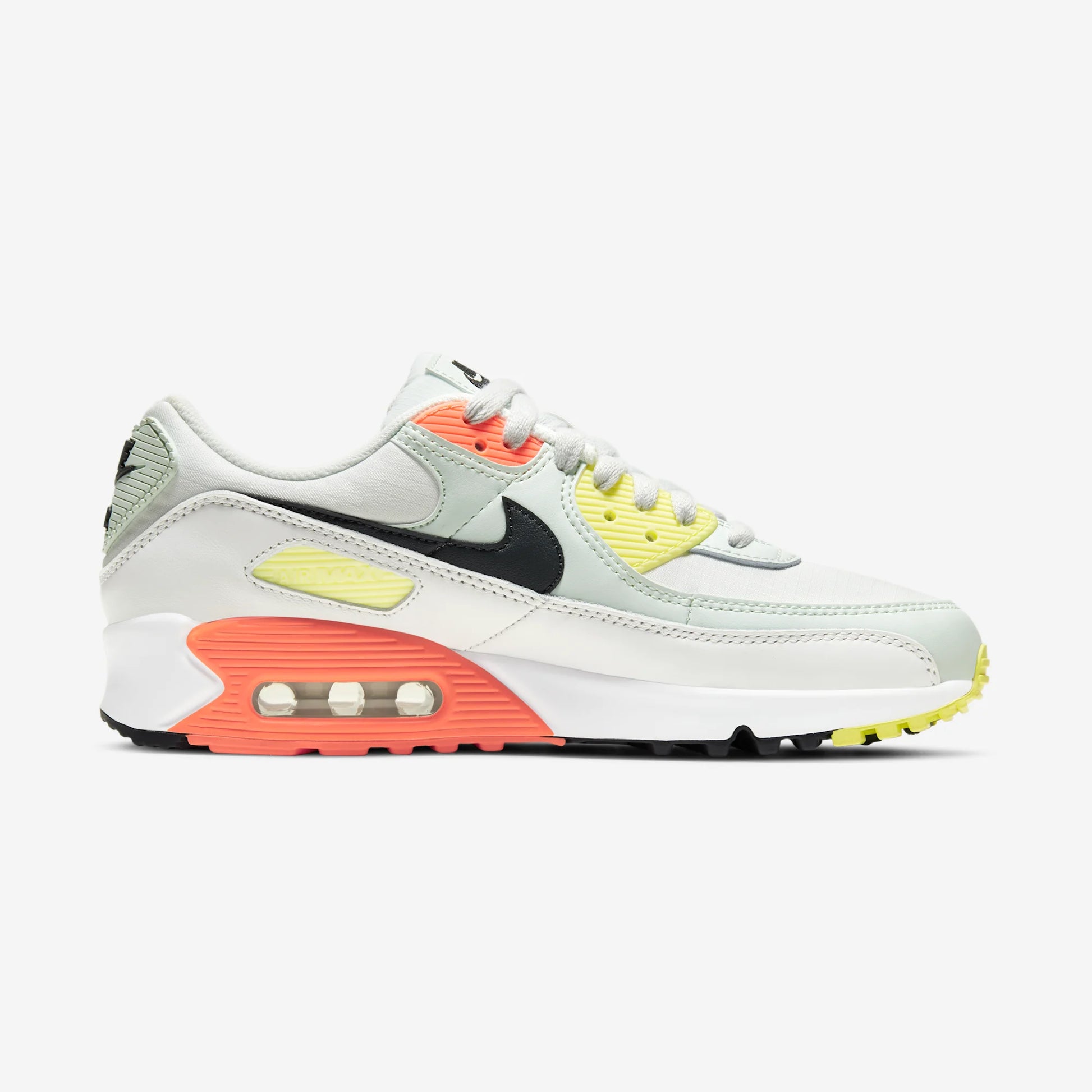 Nike Air Max 90 White Barely Green Bright Mango (Women's)