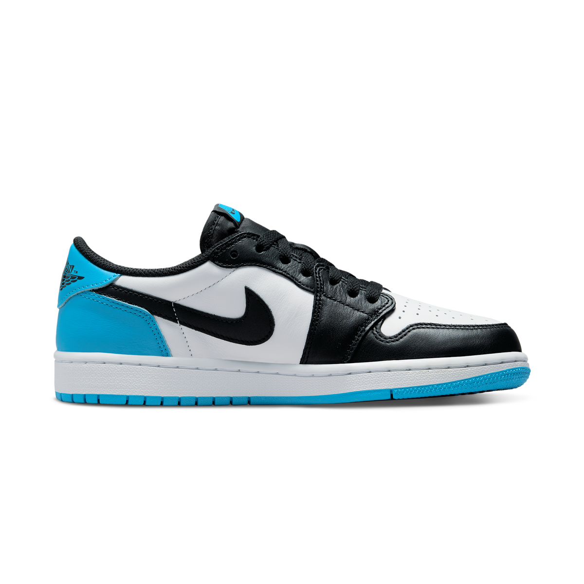 Jordan 1 Retro Low OG Black Dark Powder Blue (Women's)