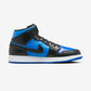 Jordan 1 Mid Black Royal Blue