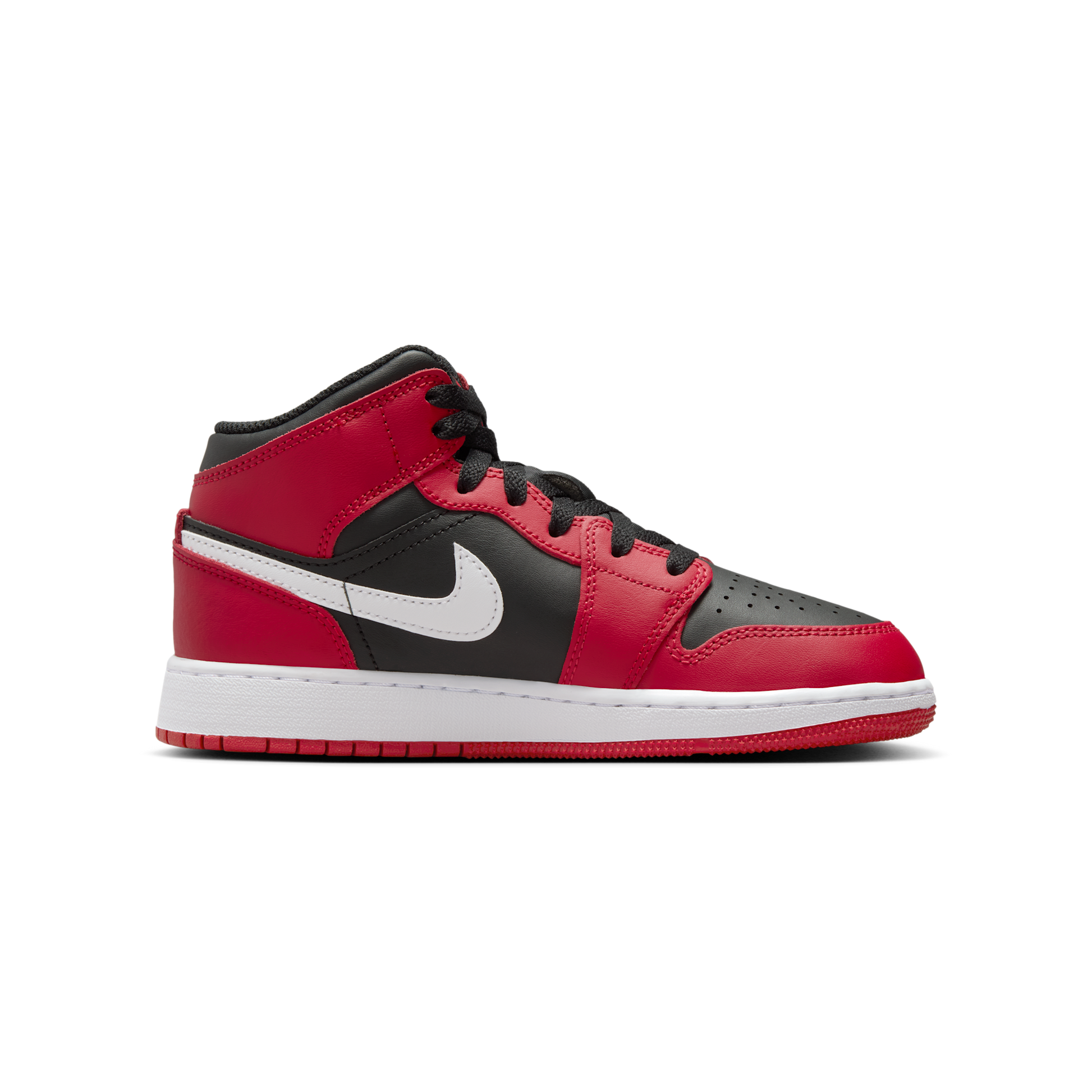 Jordan 1 Mid Gym Red Black White