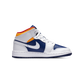 Jordan 1 Mid White Laser Orange Deep Royal Blue (GS)