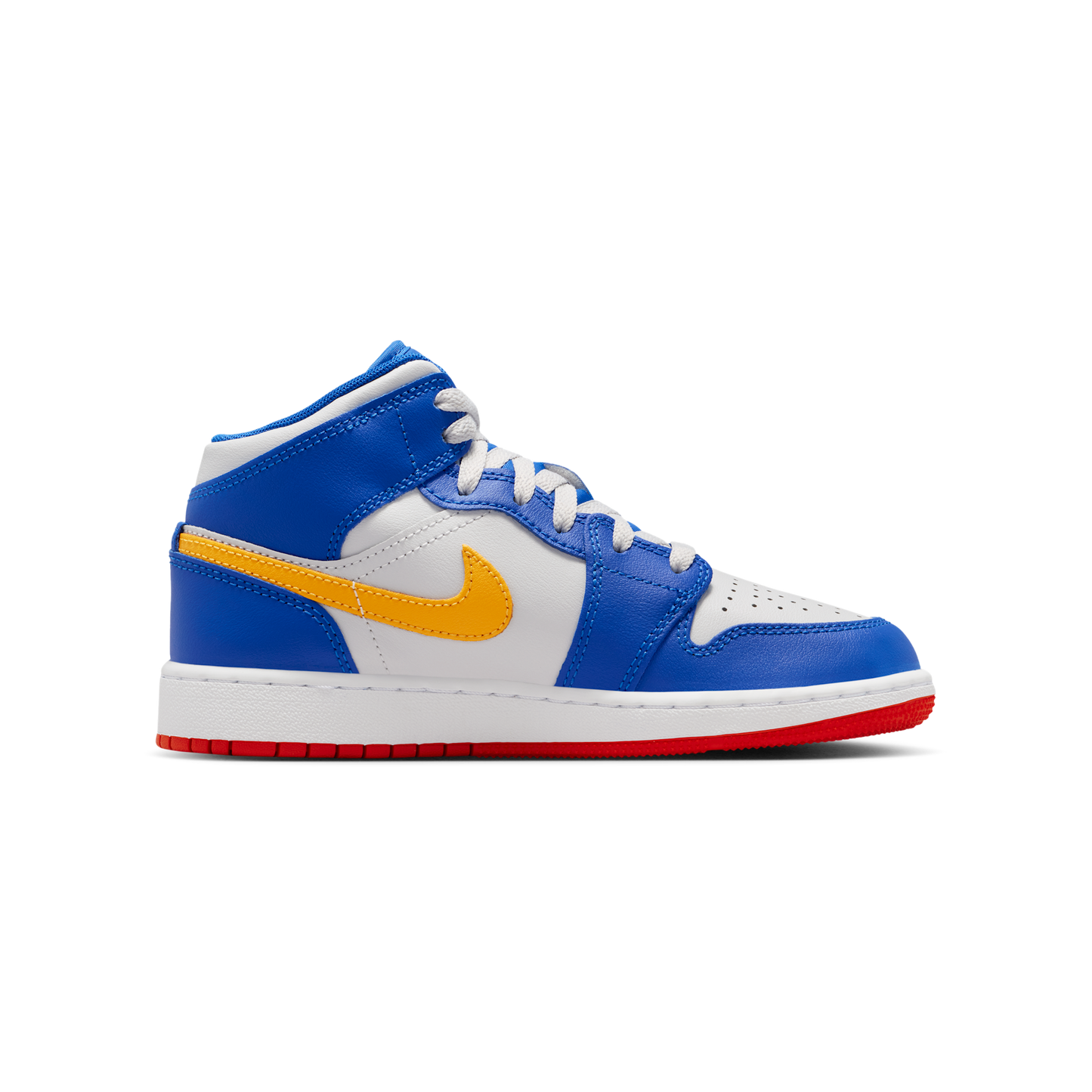 Jordan 1 Mid Racer Blue Red Gold (GS)
