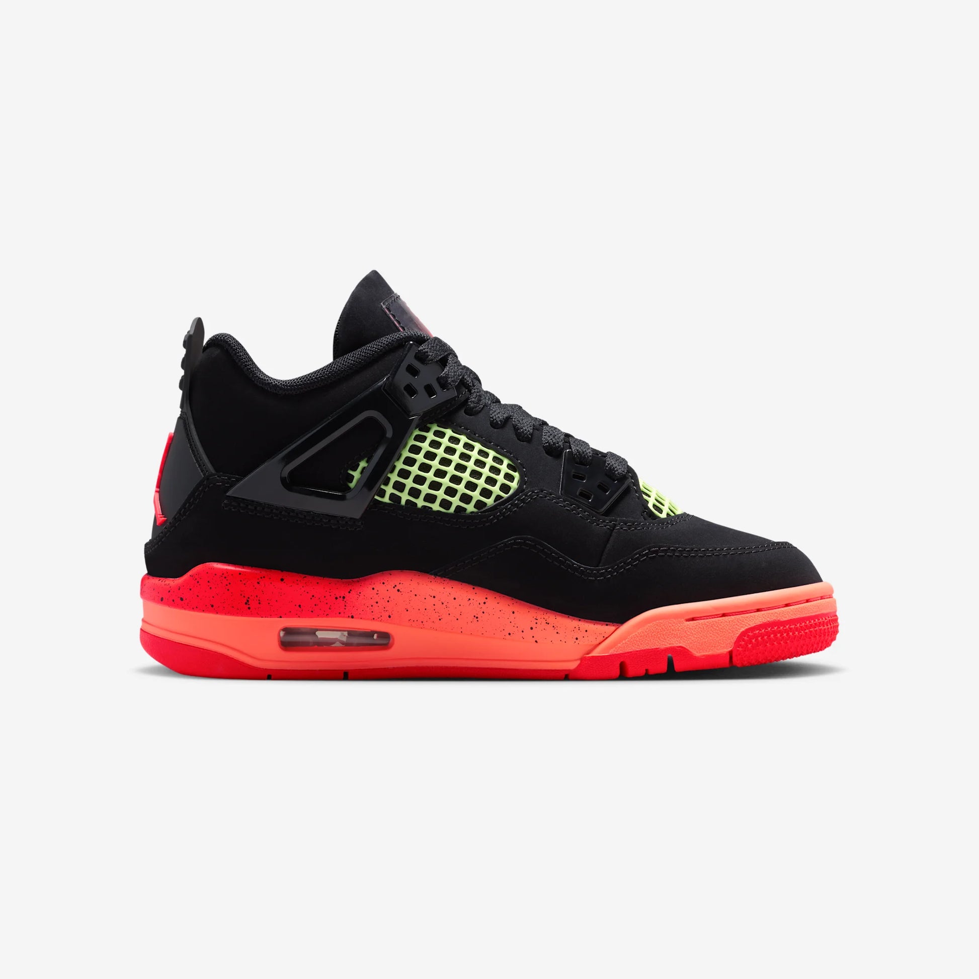 Jordan 4 Retro Black Infrared Barely Volt (GS)