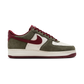 Nike Air Force 1 Low '07 LV8 Cargo Khaki Pale Ivory Dark Team Red