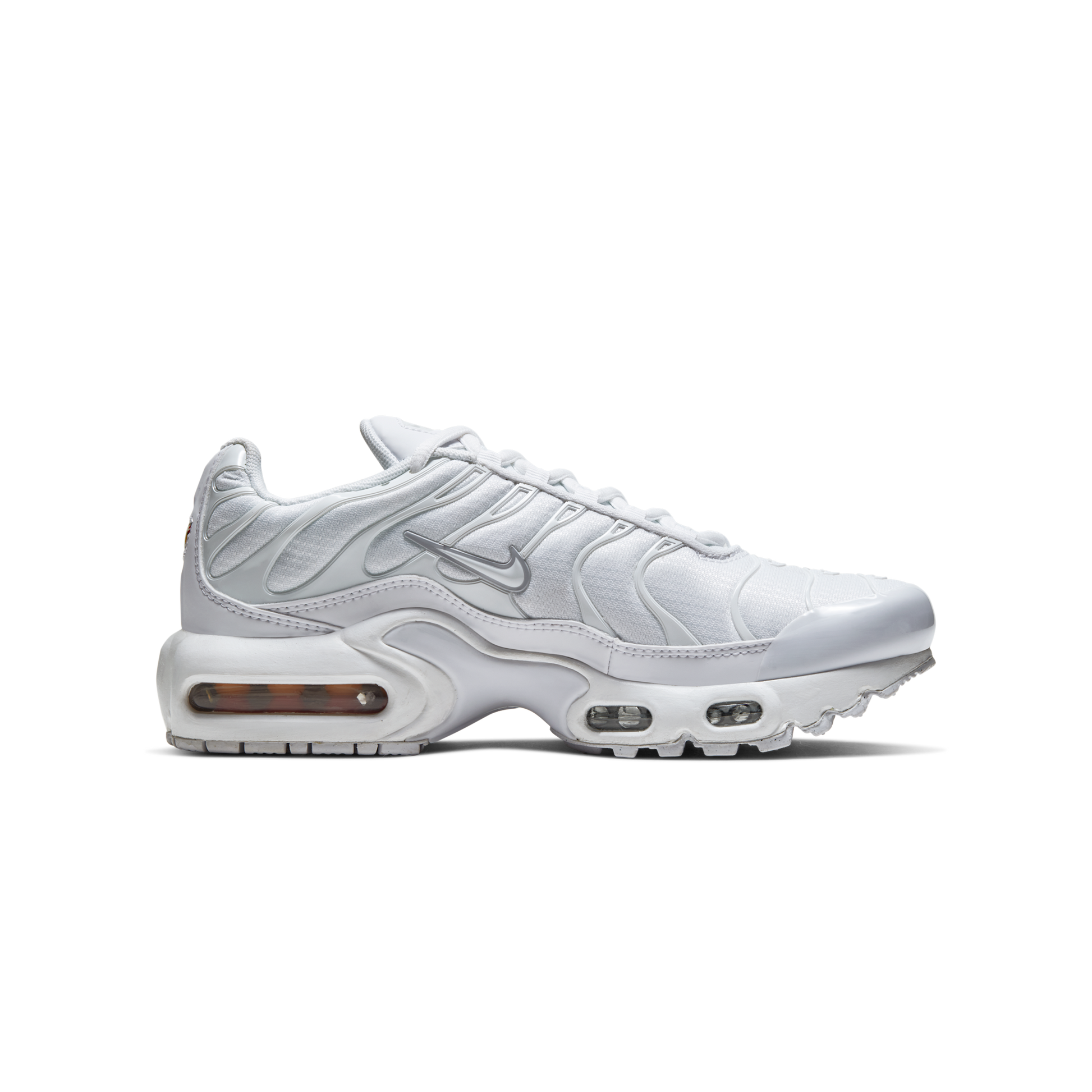 Nike Air Max Plus White Metallic Silver (GS)