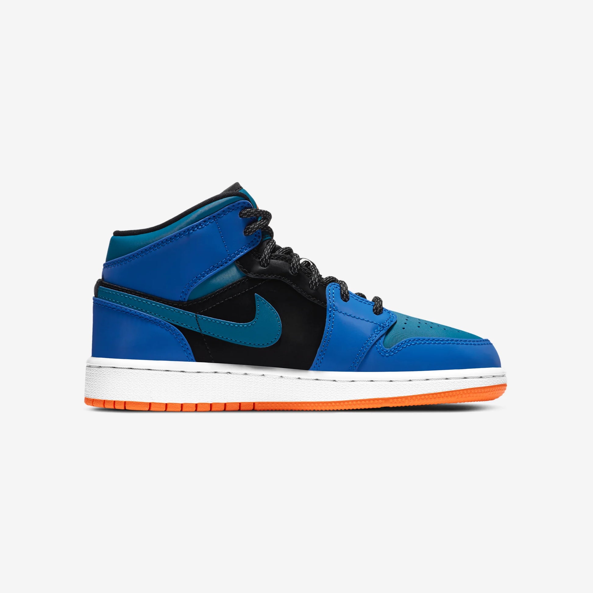 Jordan 1 Mid Racer Blue Green Abyss (GS)