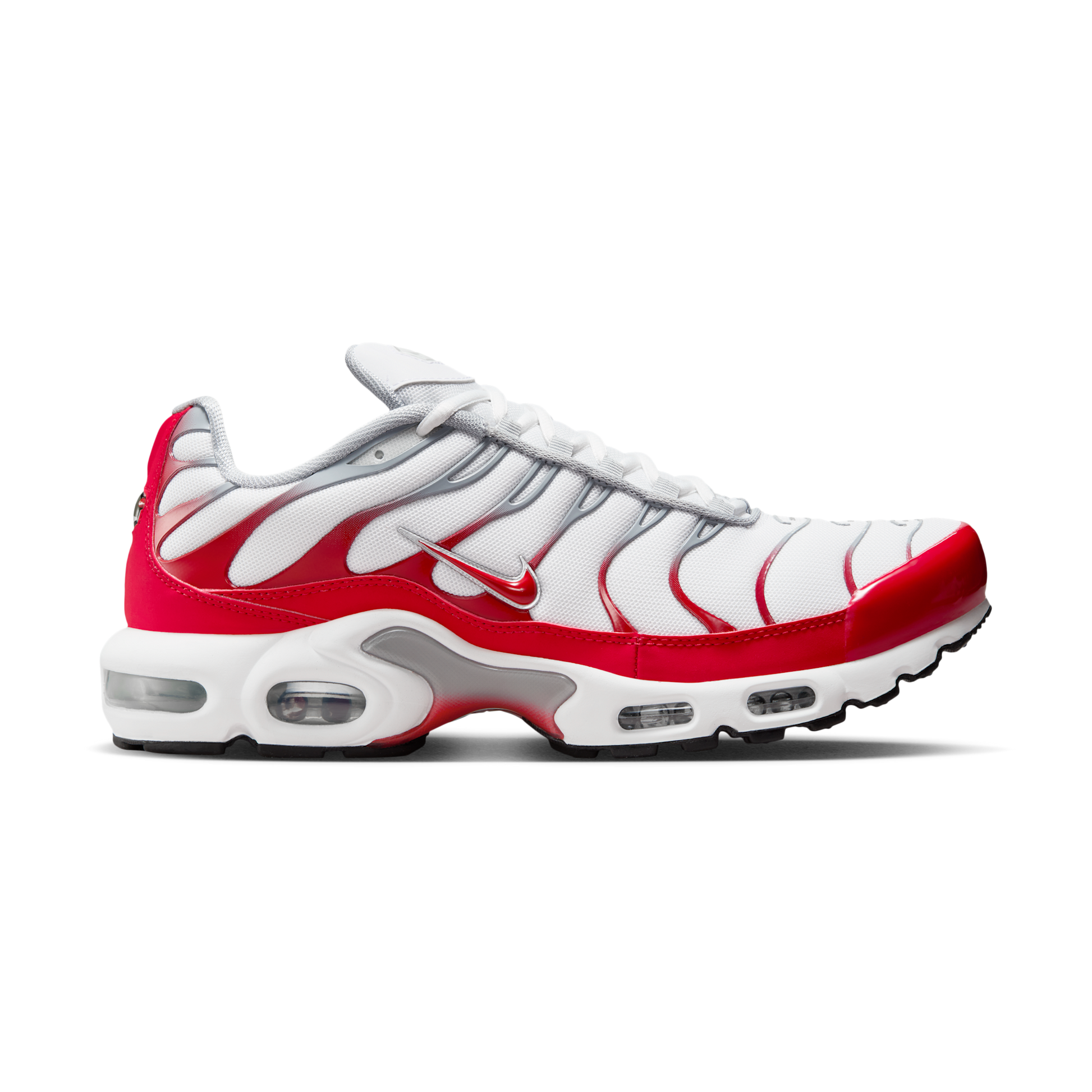 Nike Air Max Plus White University Red Wolf Grey