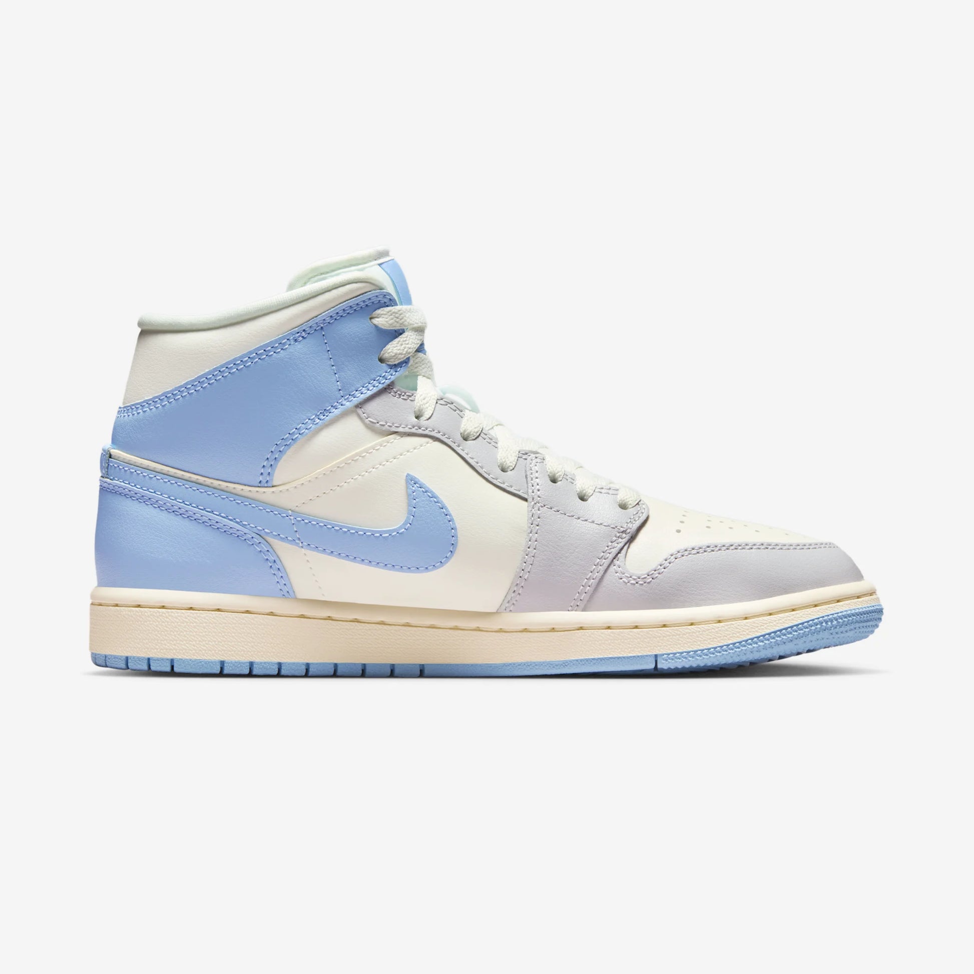 Jordan 1 Mid Psychic Blue Sail Coconut Milk (Women's)