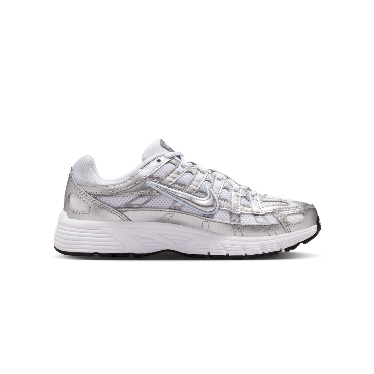 Nike P-6000 White Metallic Silver (GS)