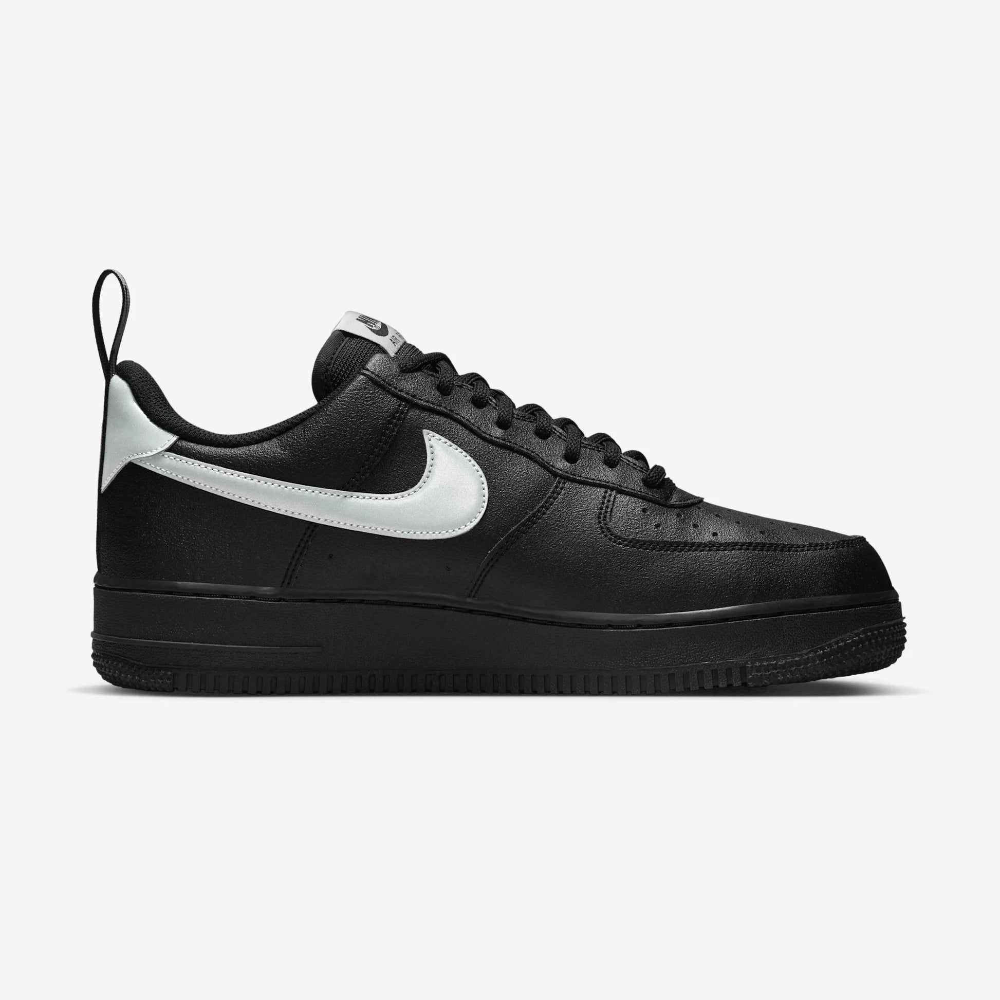 Nike Air Force 1 Low '07 LV8 Black Metallic Silver