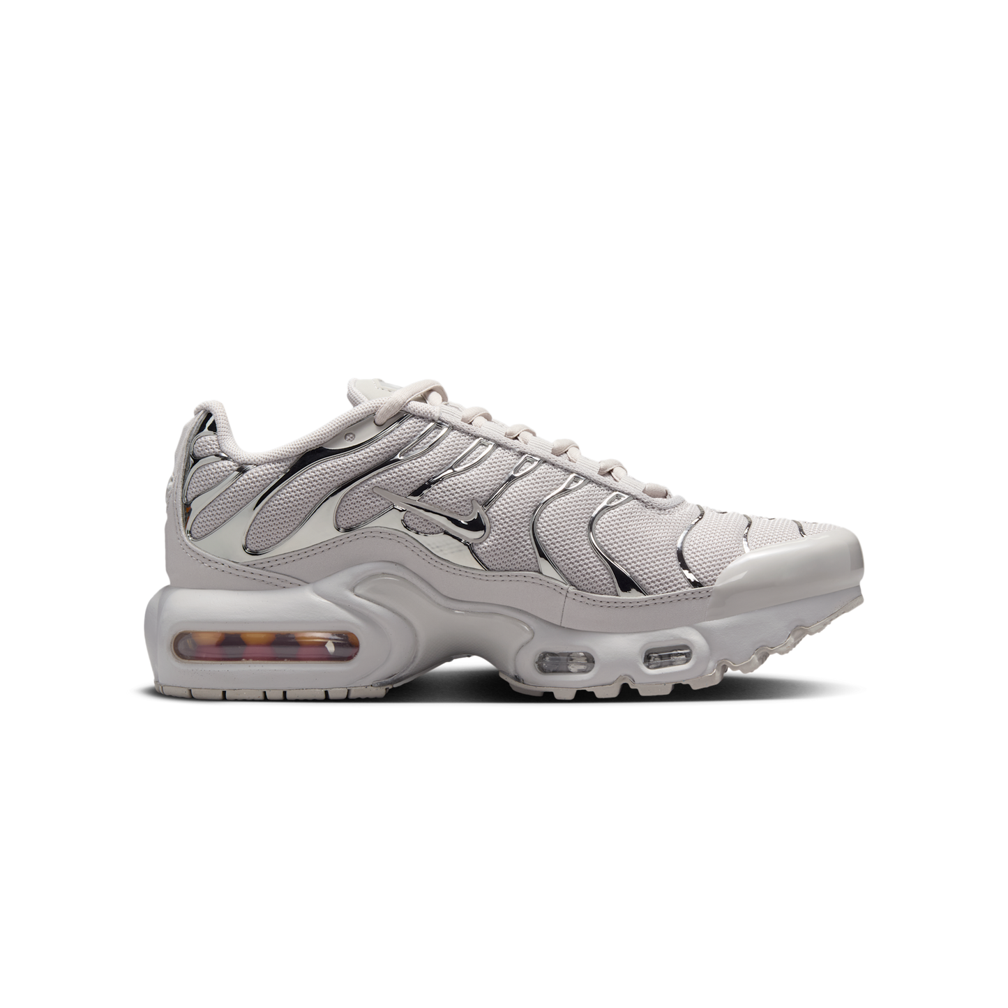 Nike Air Max Plus Light Iron Ore Gym Red Smoke Grey Metallic Silver (GS)