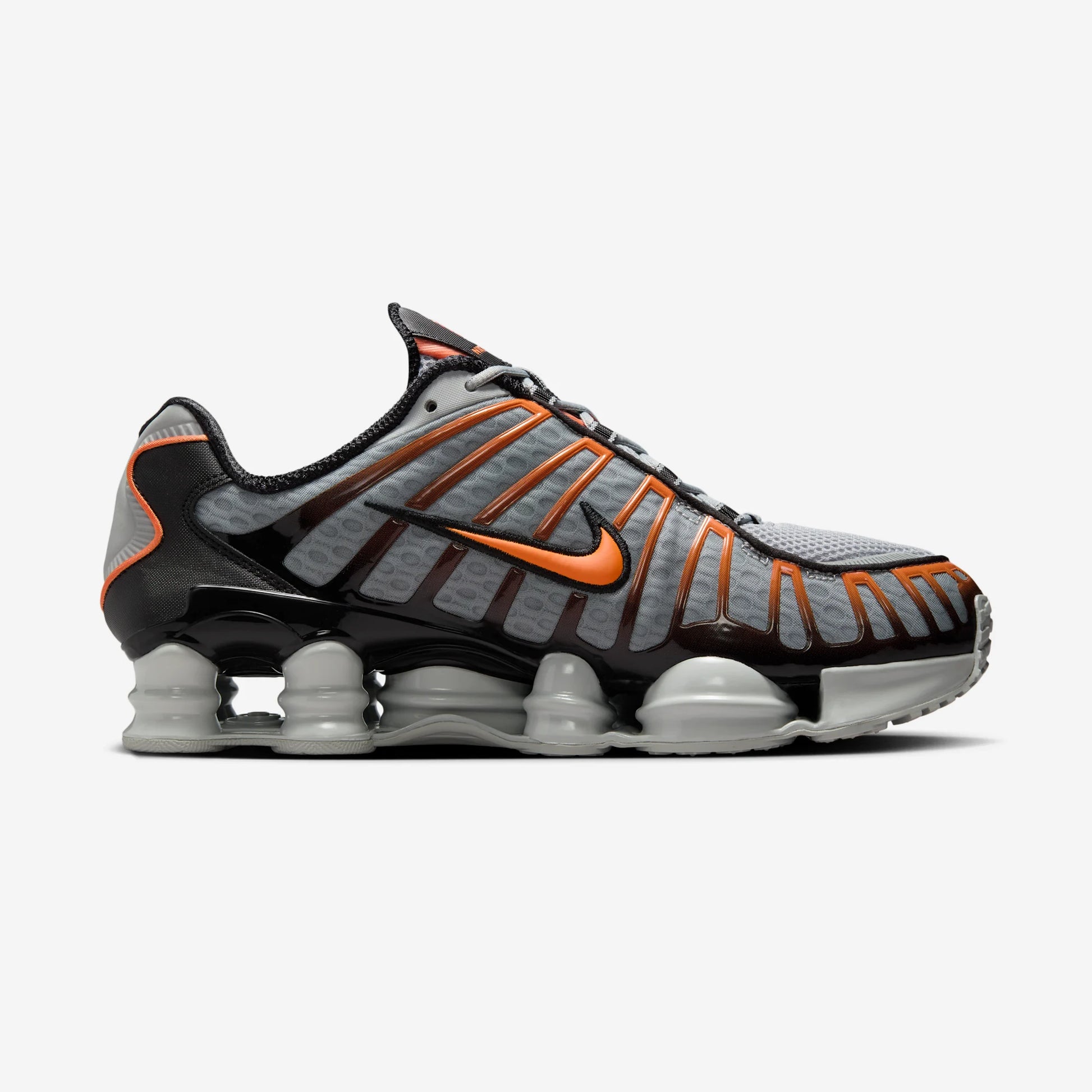 Nike Shox TL Light Smoke Grey Black Bright Mandarin