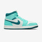Jordan 1 Mid Chenille Bleached Turquoise (Women's)