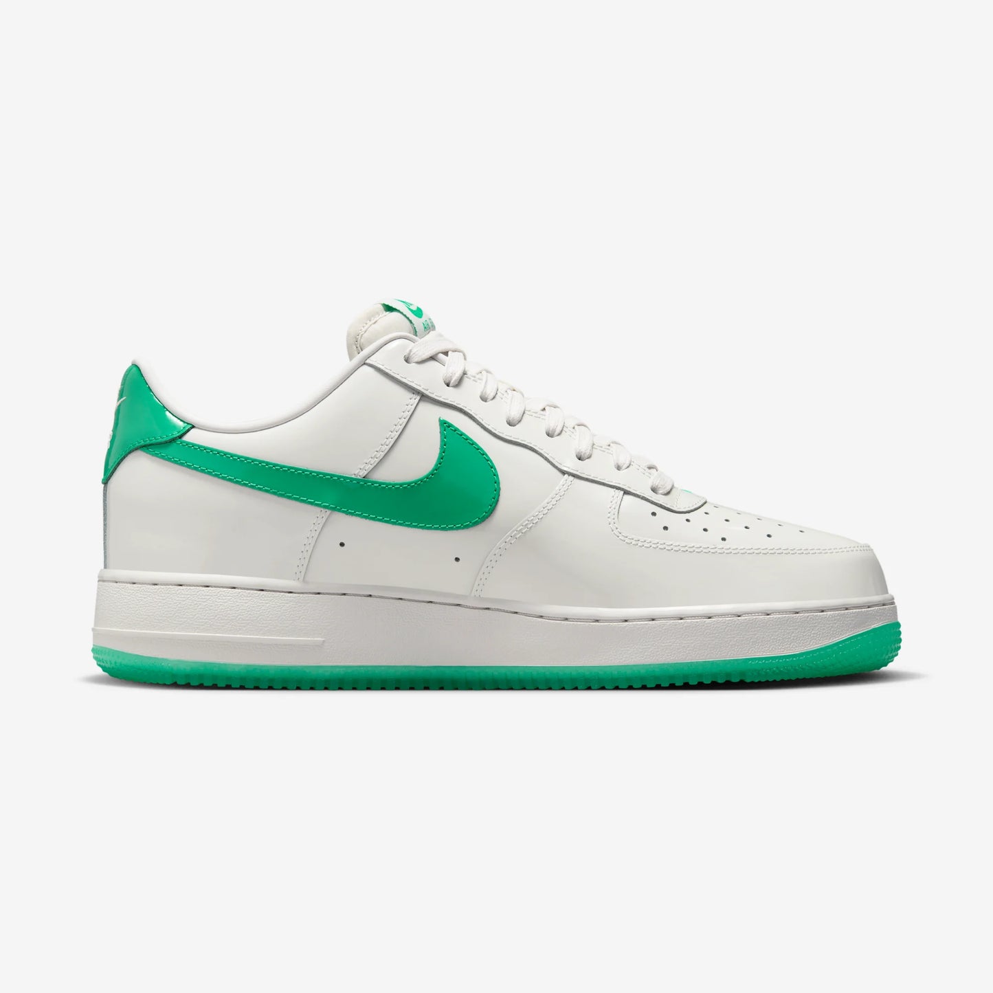 Nike Air Force 1 Low '07 Patent Platinum Tint Stadium Green