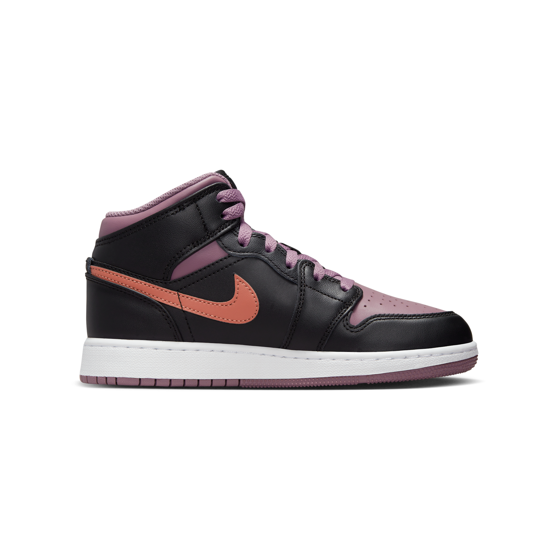 Jordan 1 Mid SE Black Sky J Mauve White Sky J Orange (GS)