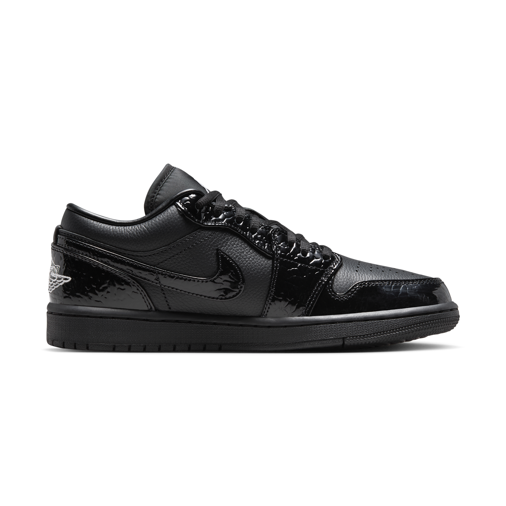 Jordan 1 Low SE Patent Elephant Black (Women's)