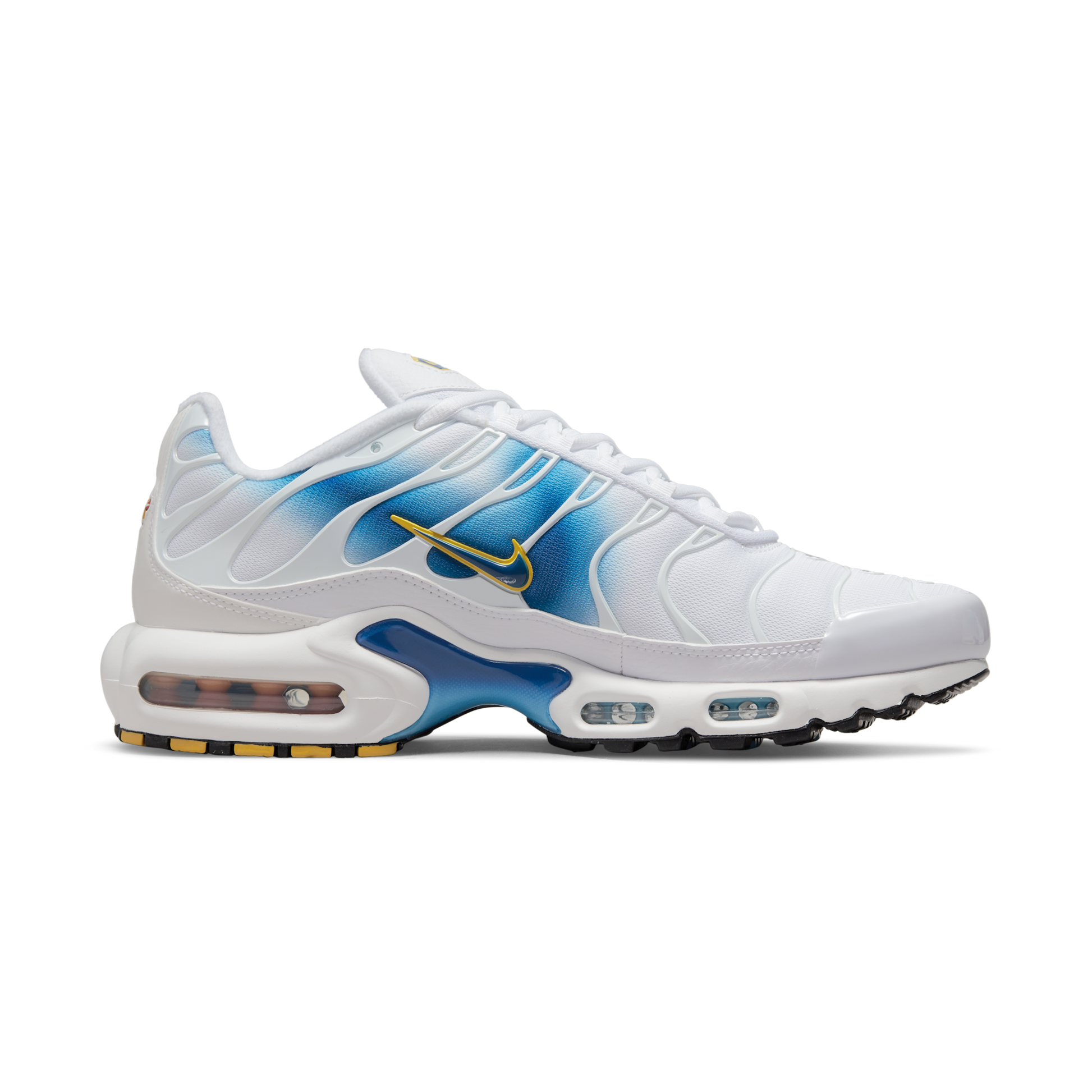 Nike Air Max Plus Spray Paint Swoosh White Blue