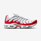 Nike Air Max Plus White University Red Wolf Grey