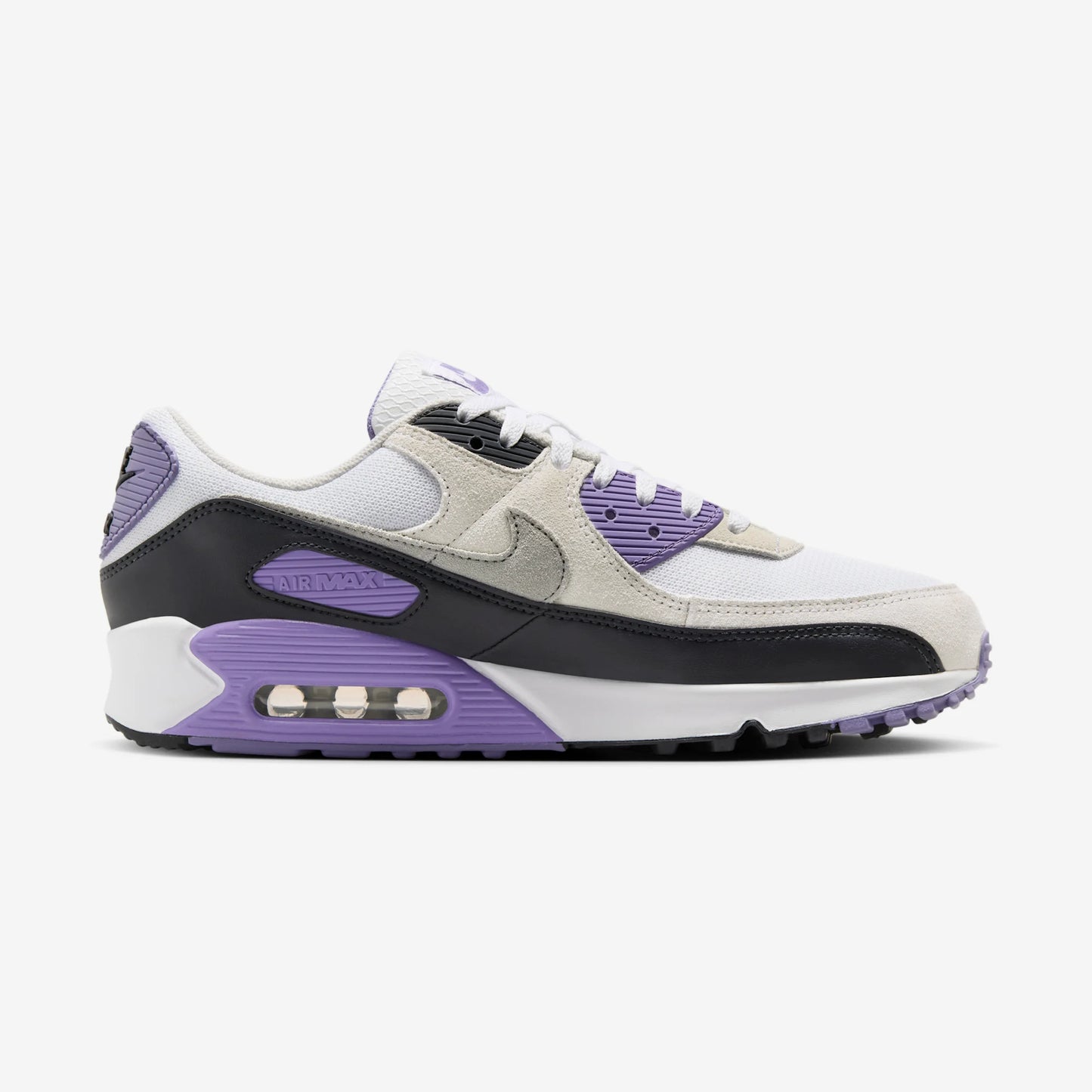 Nike Air Max 90 White Dusty Amethyst Photon Dust Light Smoke Grey