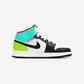 Jordan 1 Mid Pastel Black Toe (GS)
