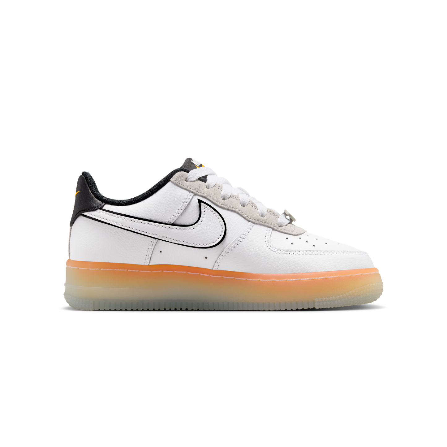 Nike Air Force 1 Low White Black Orange Peel (GS)