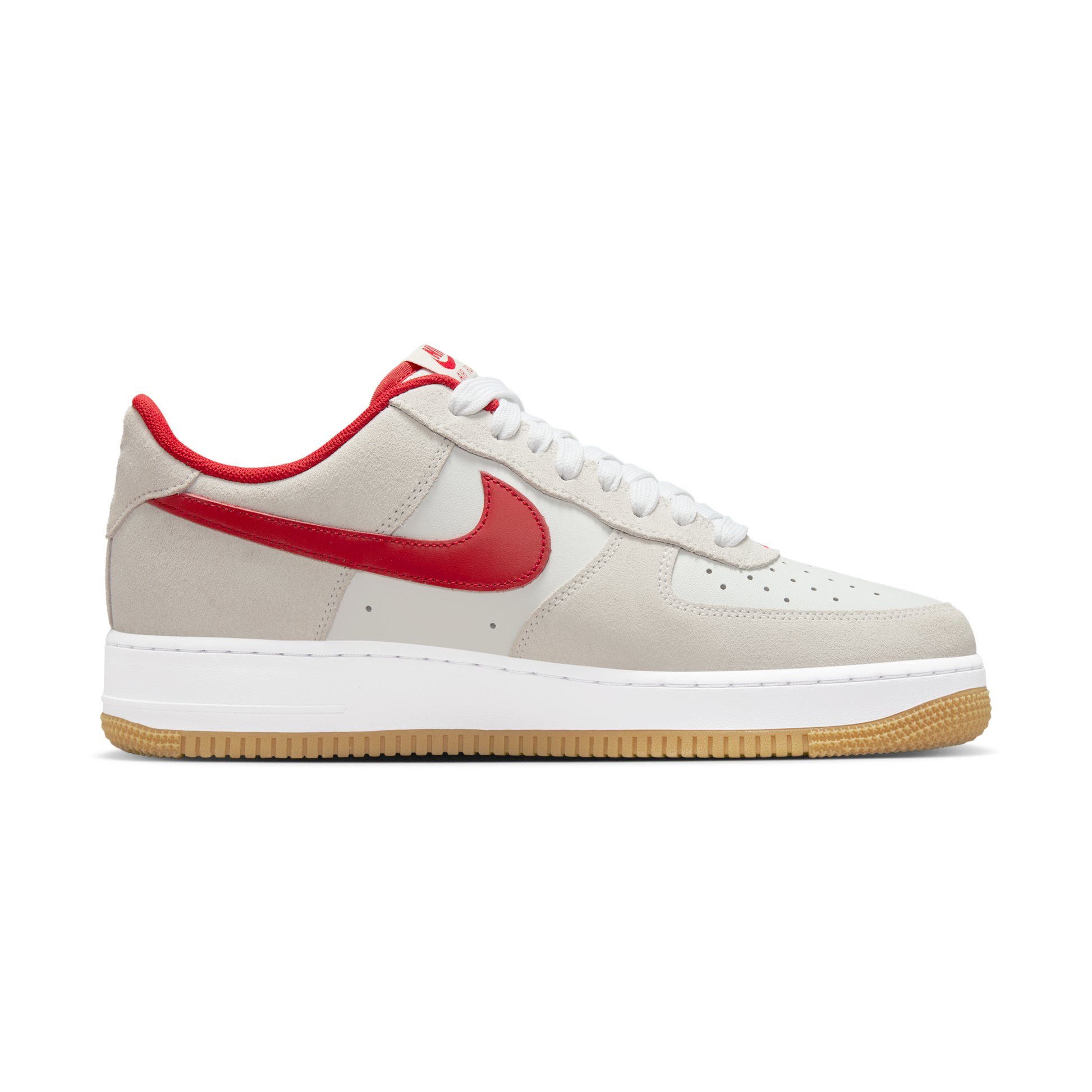 Nike Air Force 1 Low '07 LV8 Summit White Varsity Red Gum