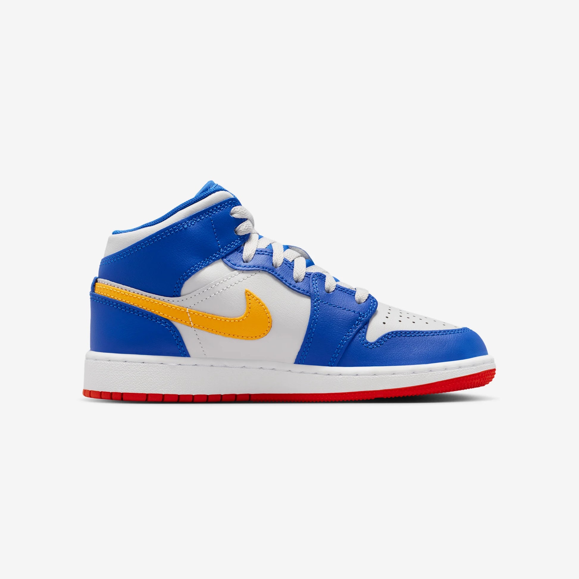 Jordan 1 Mid Racer Blue Red Gold (GS)