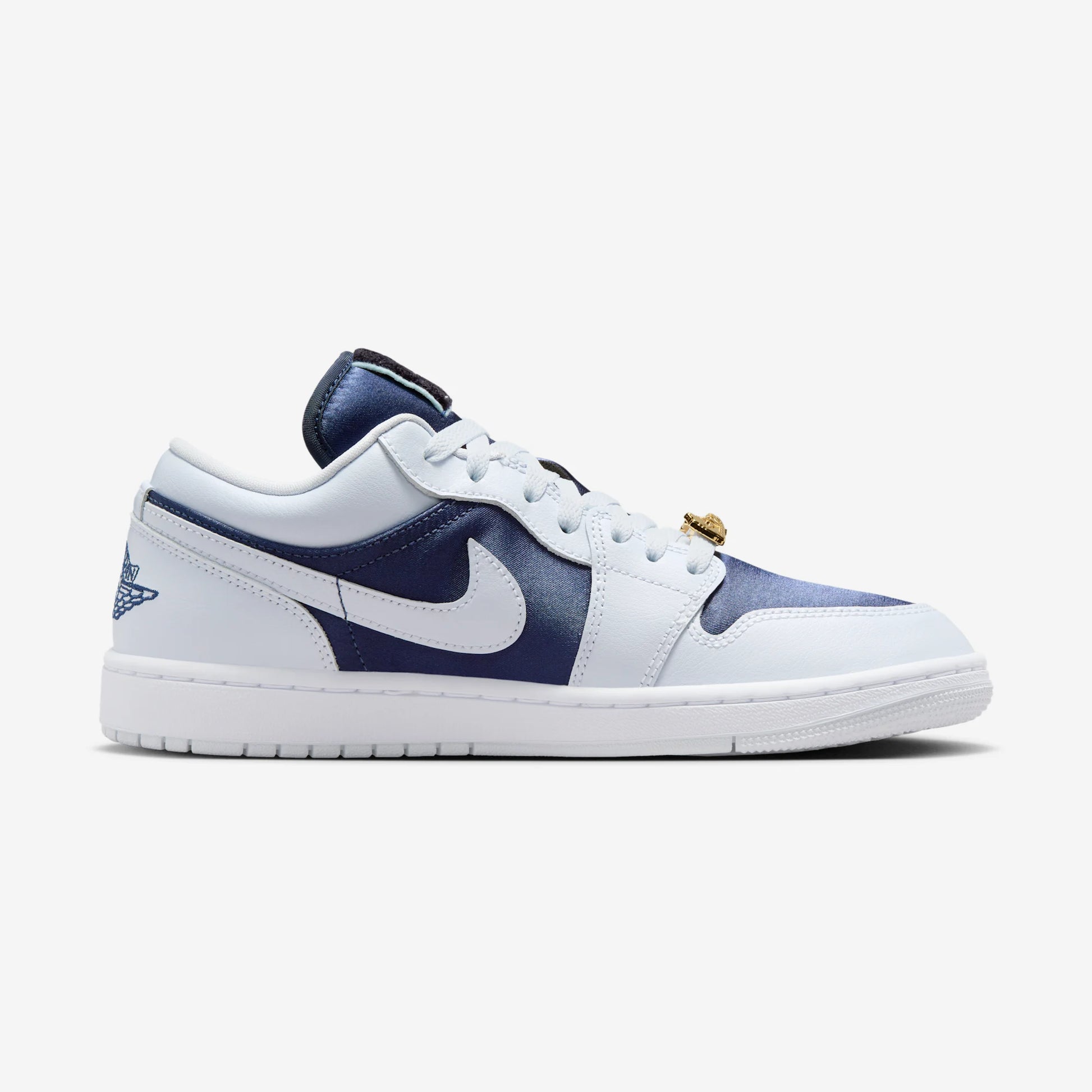 Jordan 1 Low SE Football Grey White Gym Red Midnight Navy (Women's)