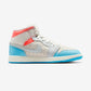Jordan 1 Mid Sail Hot Lava Blue Chill (Women's)