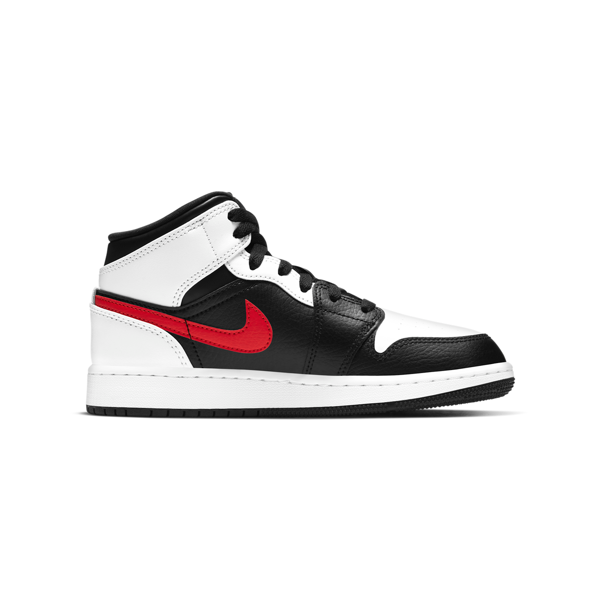 Jordan 1 Mid White Black Chile Red (GS)