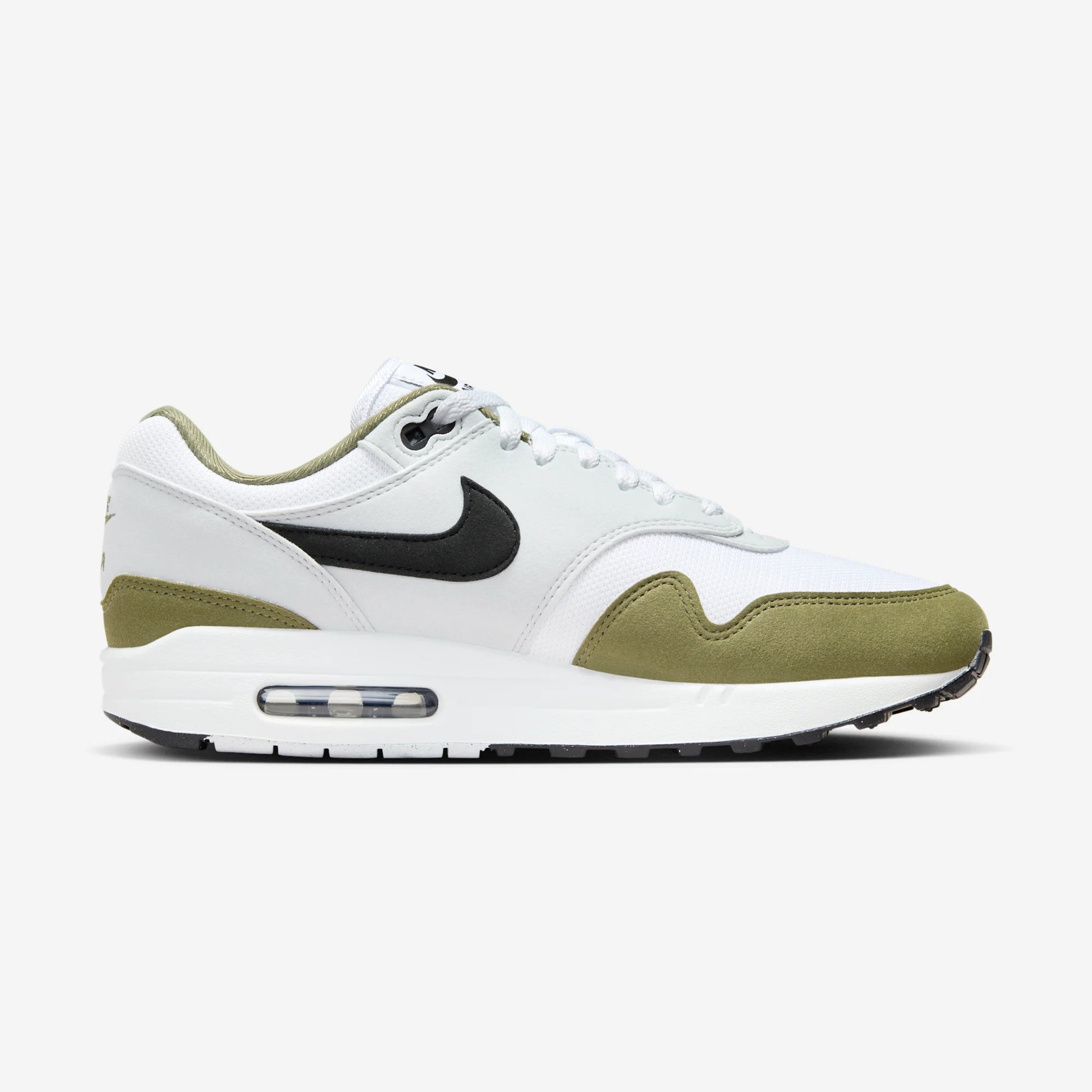 Nike Air Max 1 White Black Medium Olive
