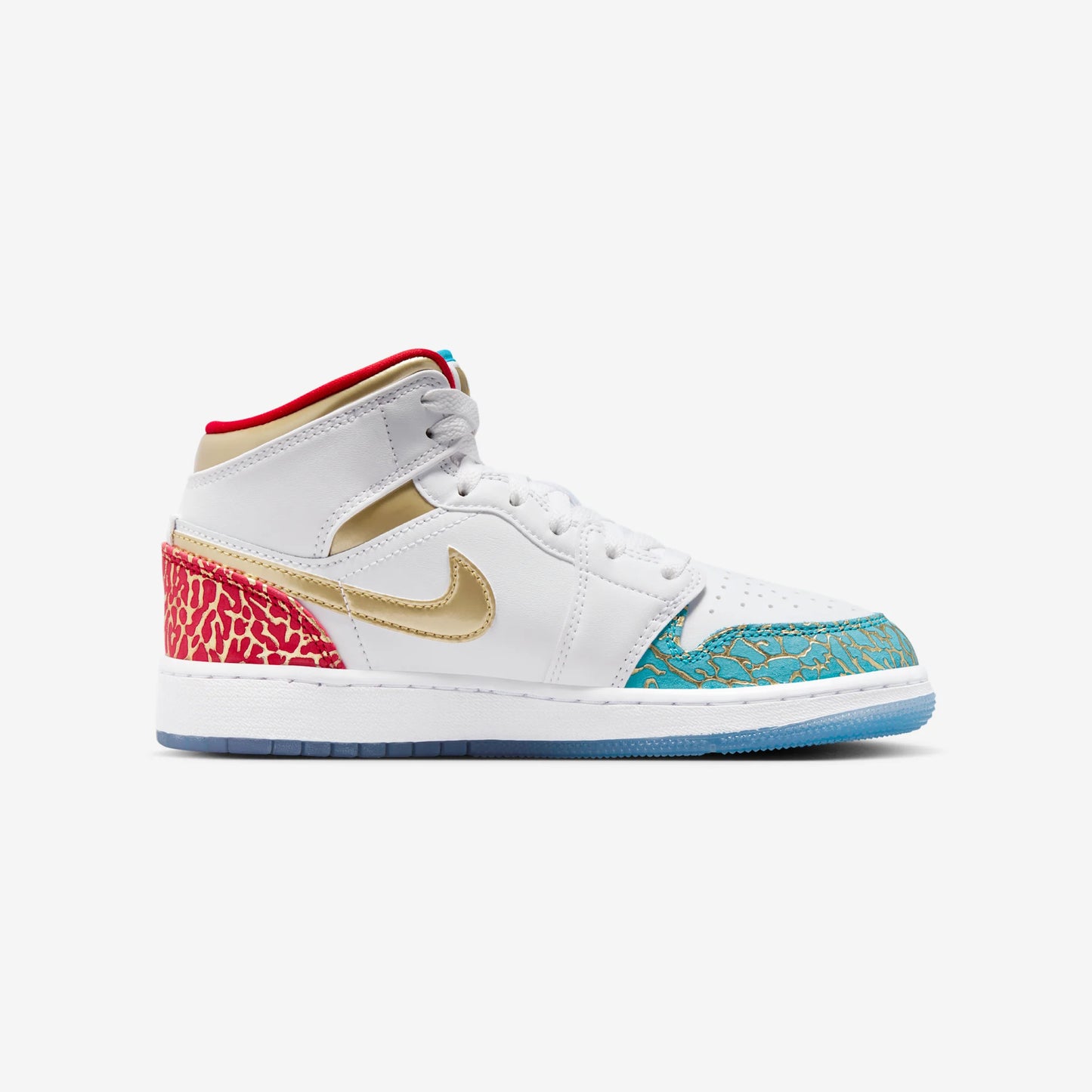 Jordan 1 Mid Sneaker School NC to Chicago (GS)