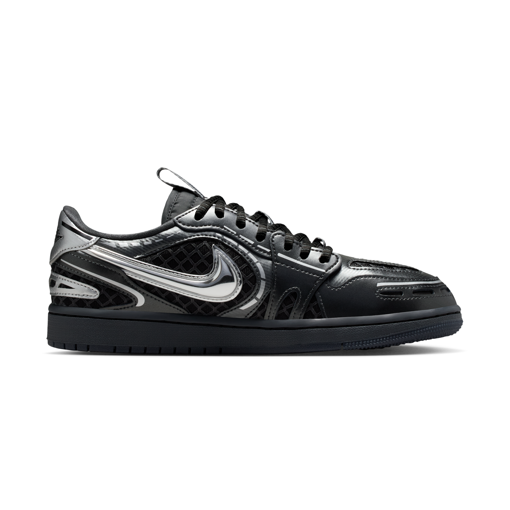 Jordan 1 Low Method of Make V3 Black Metallic Silver (Women's)
