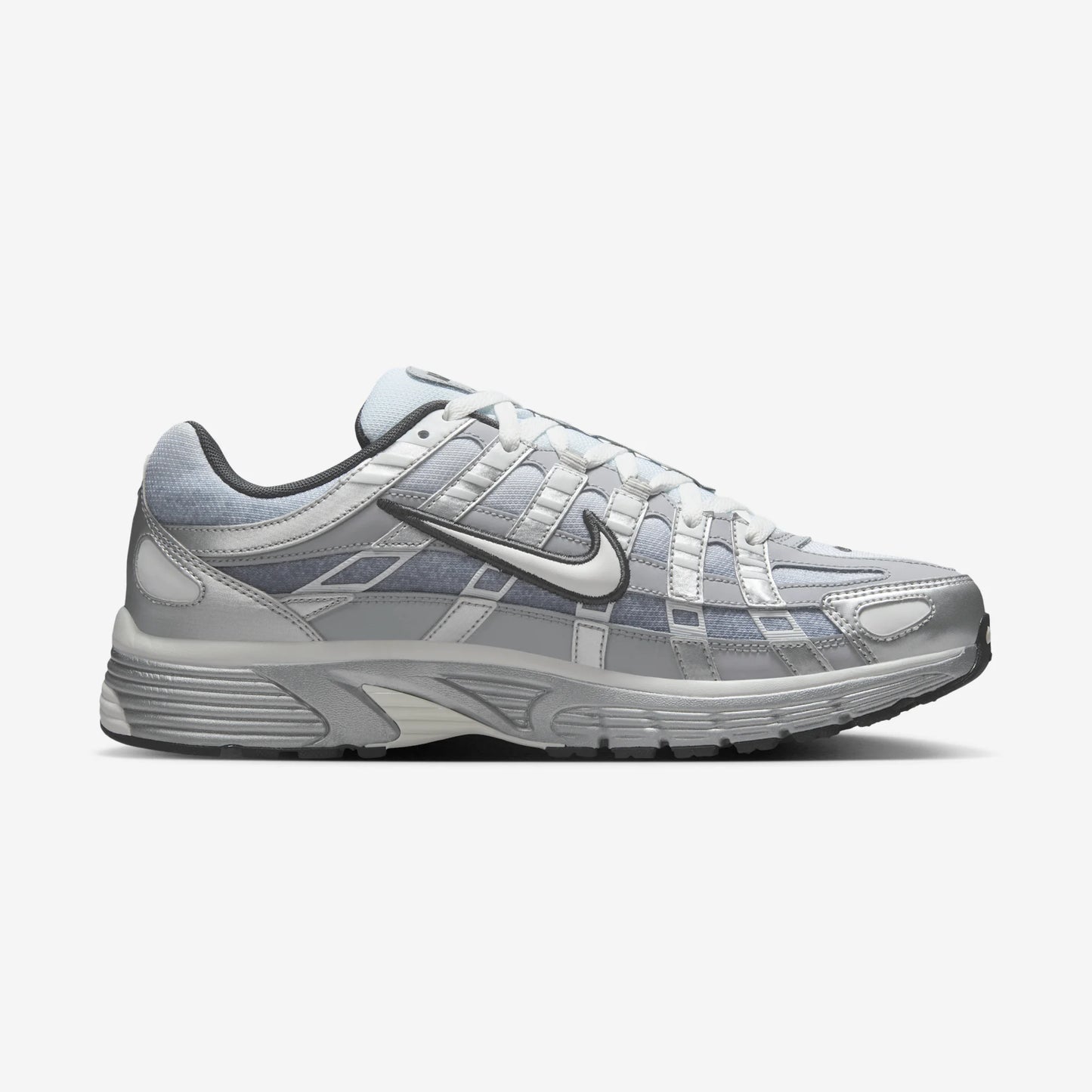 Nike P-6000 Metallic Silver Summit White-Wolf Grey
