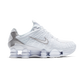 Nike Shox TL White Metallic Silver Max Orange (Women's)