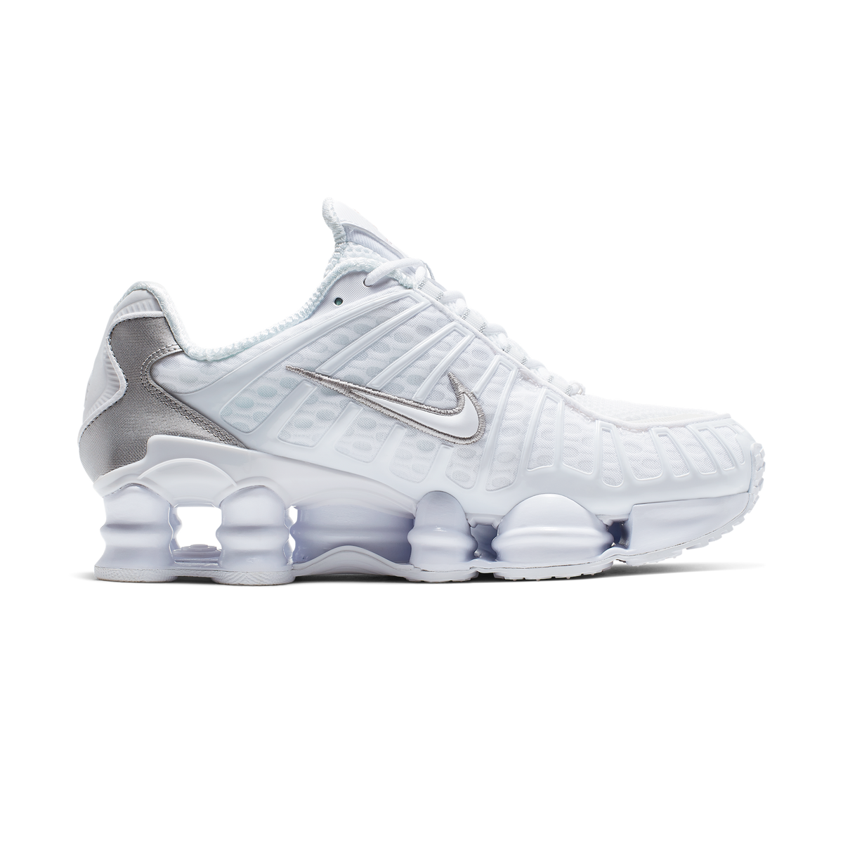 Nike Shox TL White Metallic Silver Max Orange (Women's)