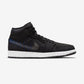 Jordan 1 Mid Crater Black